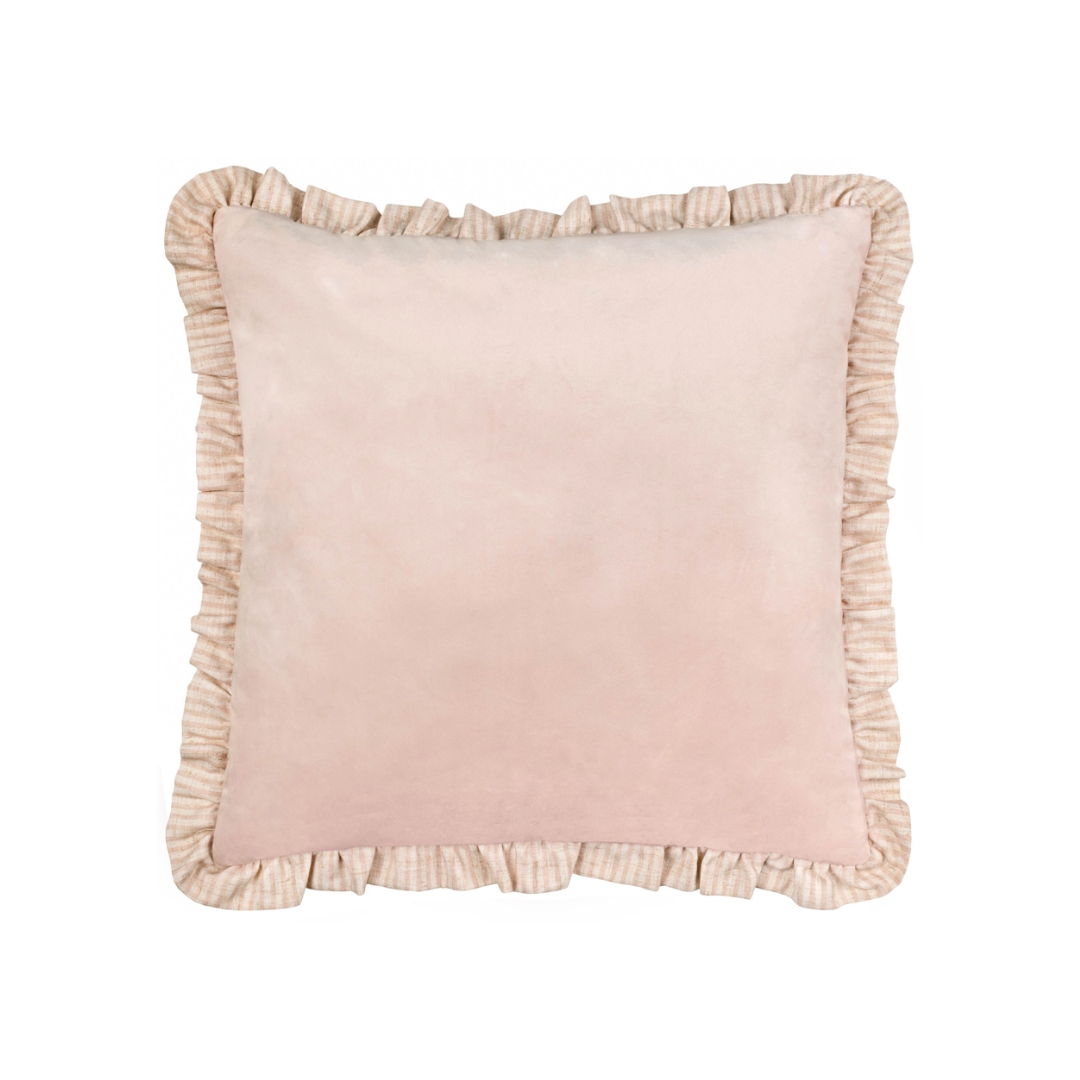 Solene Ruffle Matte Velvet Cushion