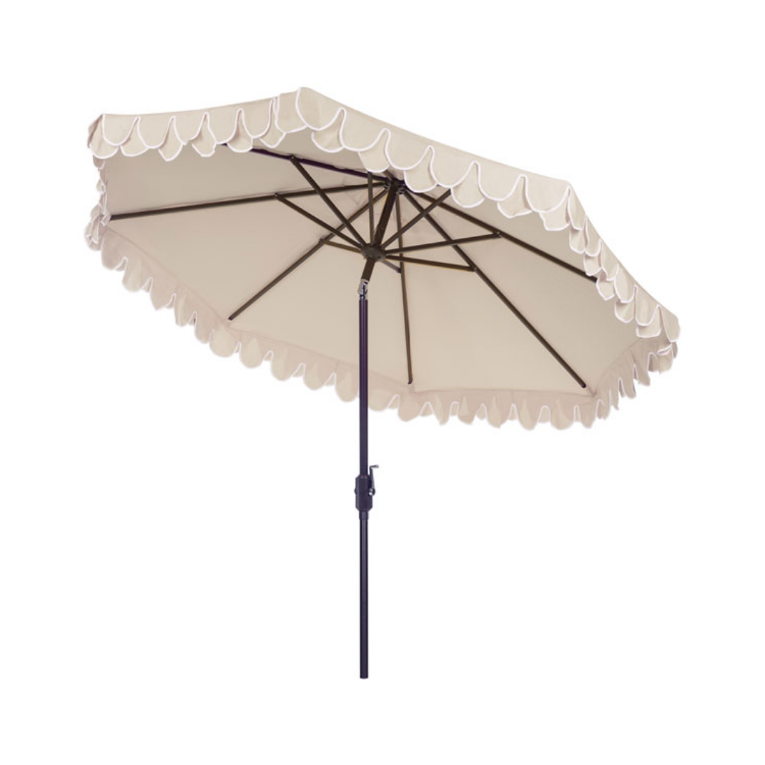 Elegant Valance Outdoor Umbrella - 9 FT