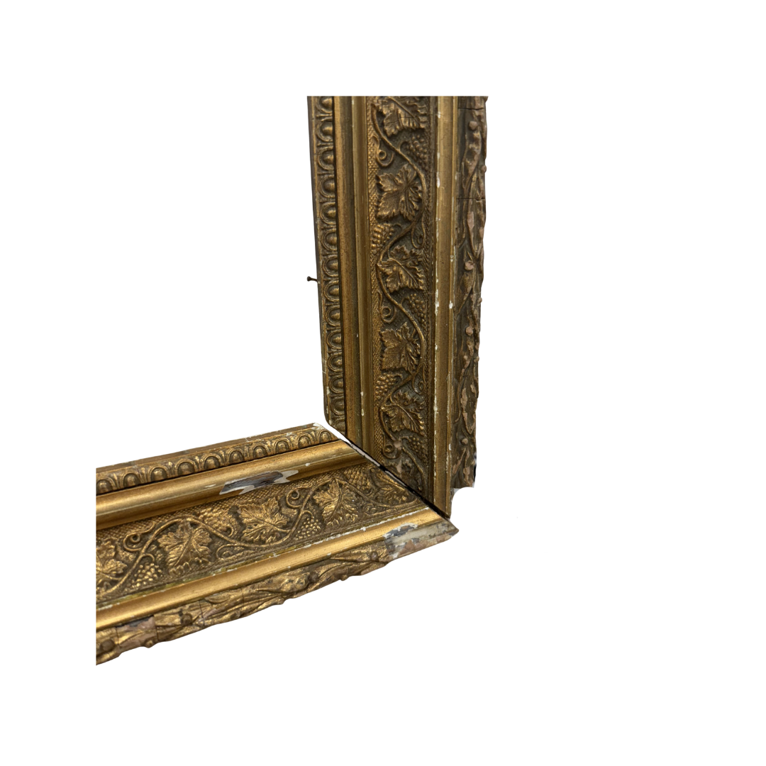 Found Maple Leaf Guilded Frame