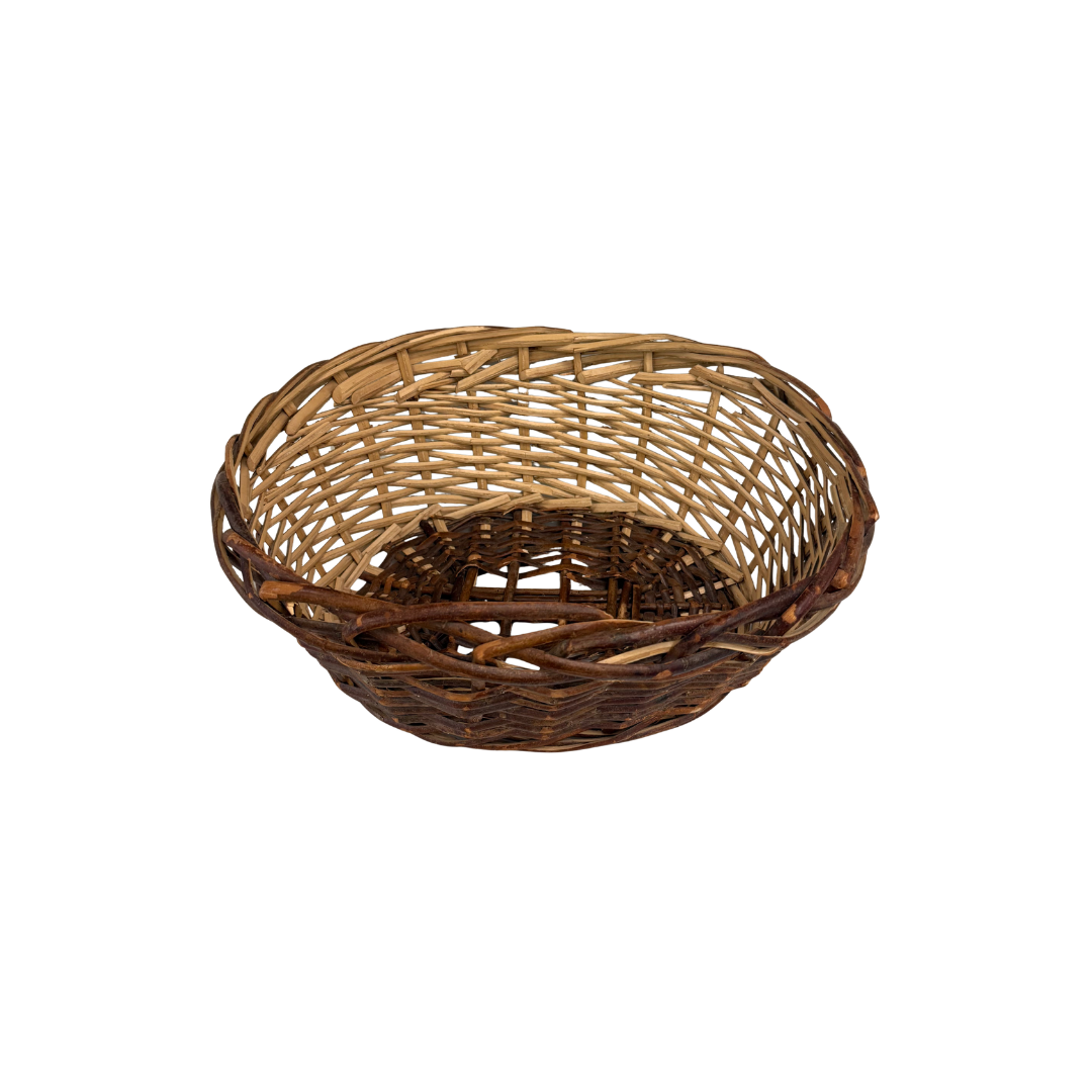 Found Woven Wicker Basket