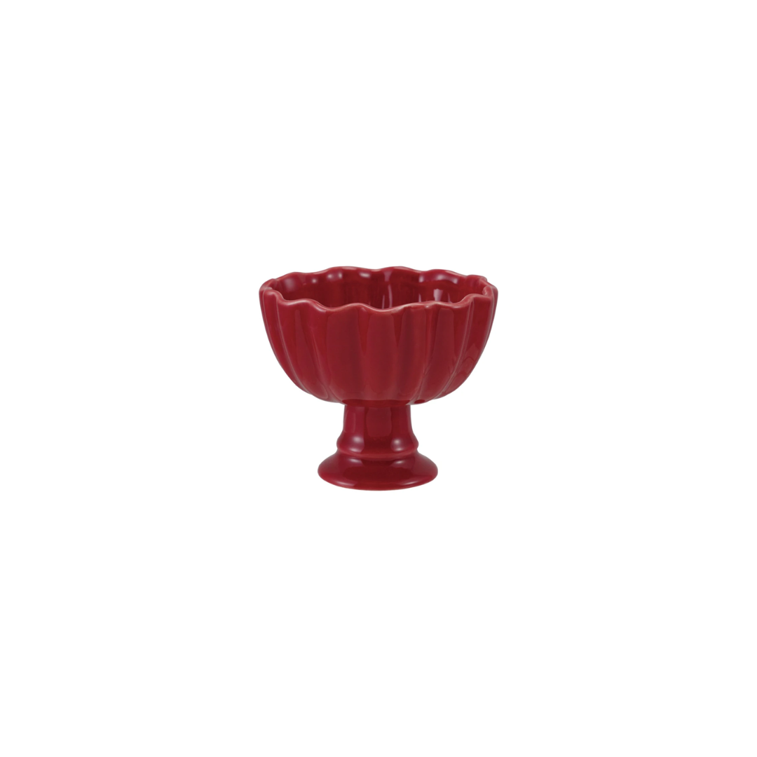 Holiday Footed Scalloped Bowl