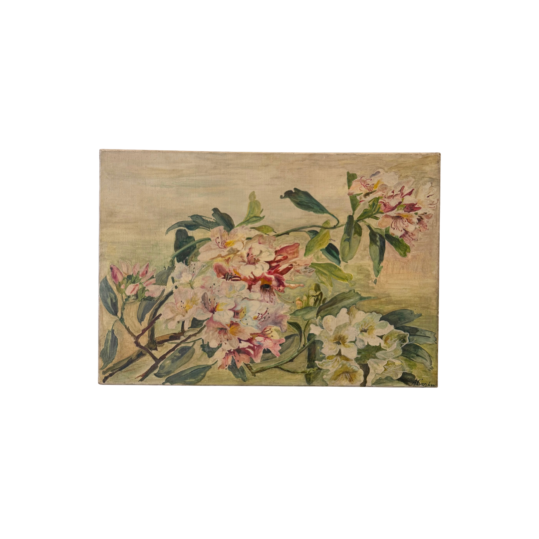 Found Canvas Floral Painting