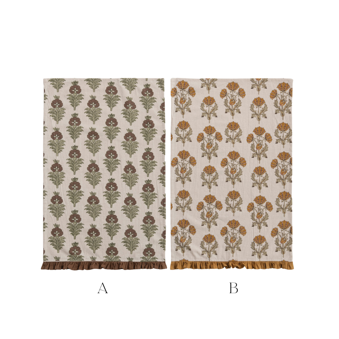 Ruffle Printed Tea Towels