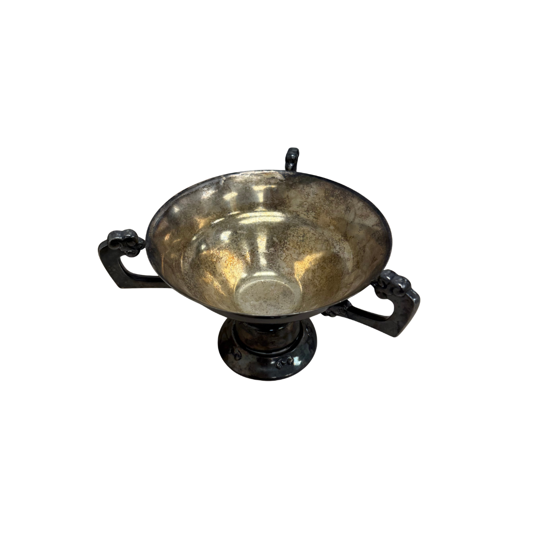 Found Silver Pedestal Bowl