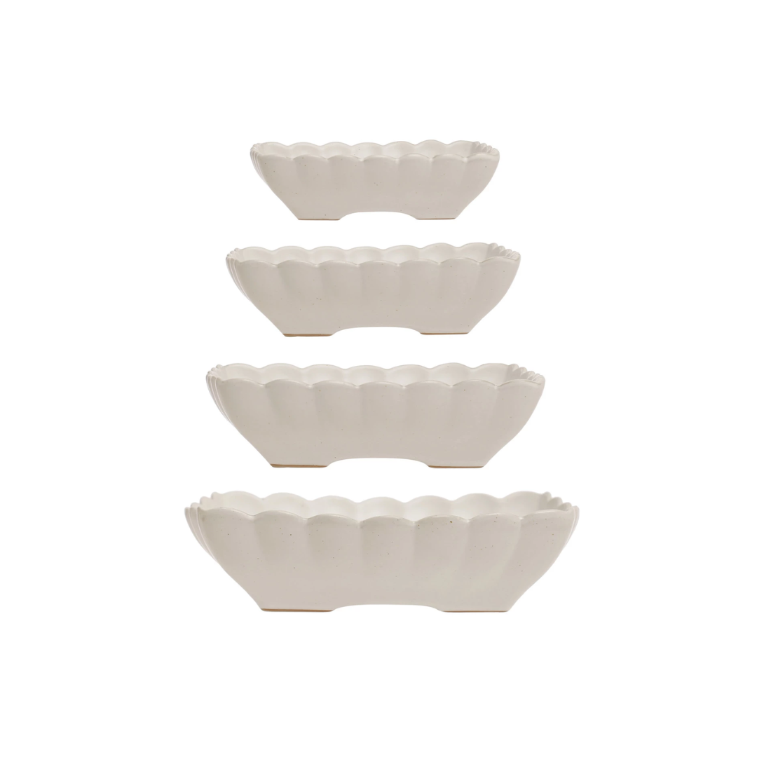 Scalloped Serving Dishes