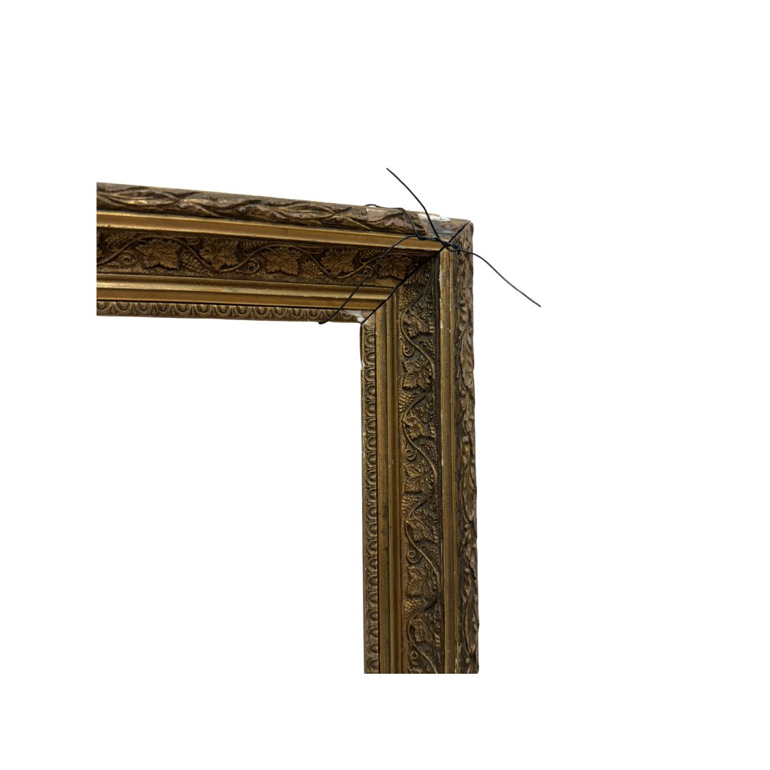 Found Maple Leaf Guilded Frame