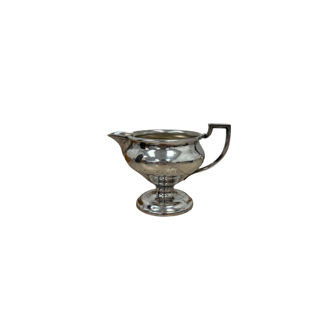Found Silver Pedestal Pour