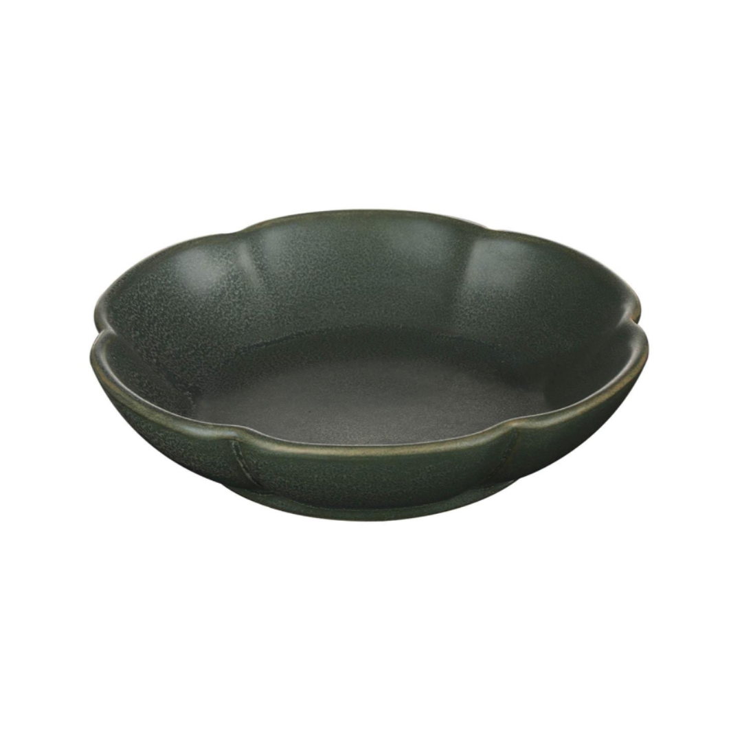 Forest Green Flower Dish