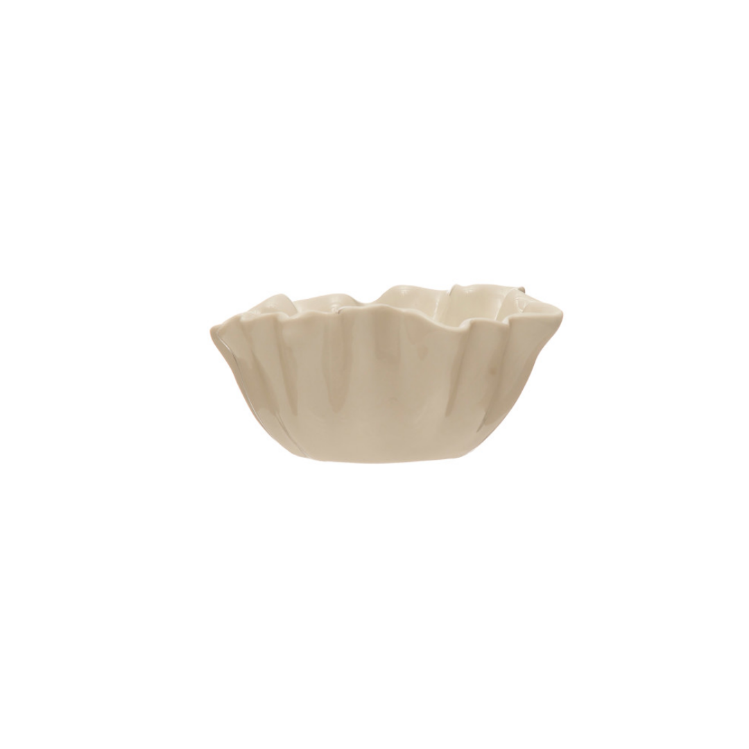 Stoneware Fluted Bowl