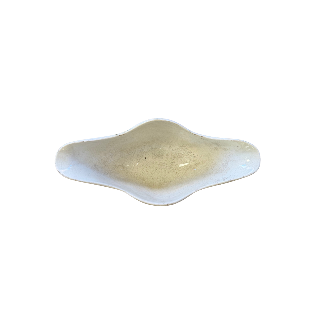 Found French Green Foliage Gravy Boat