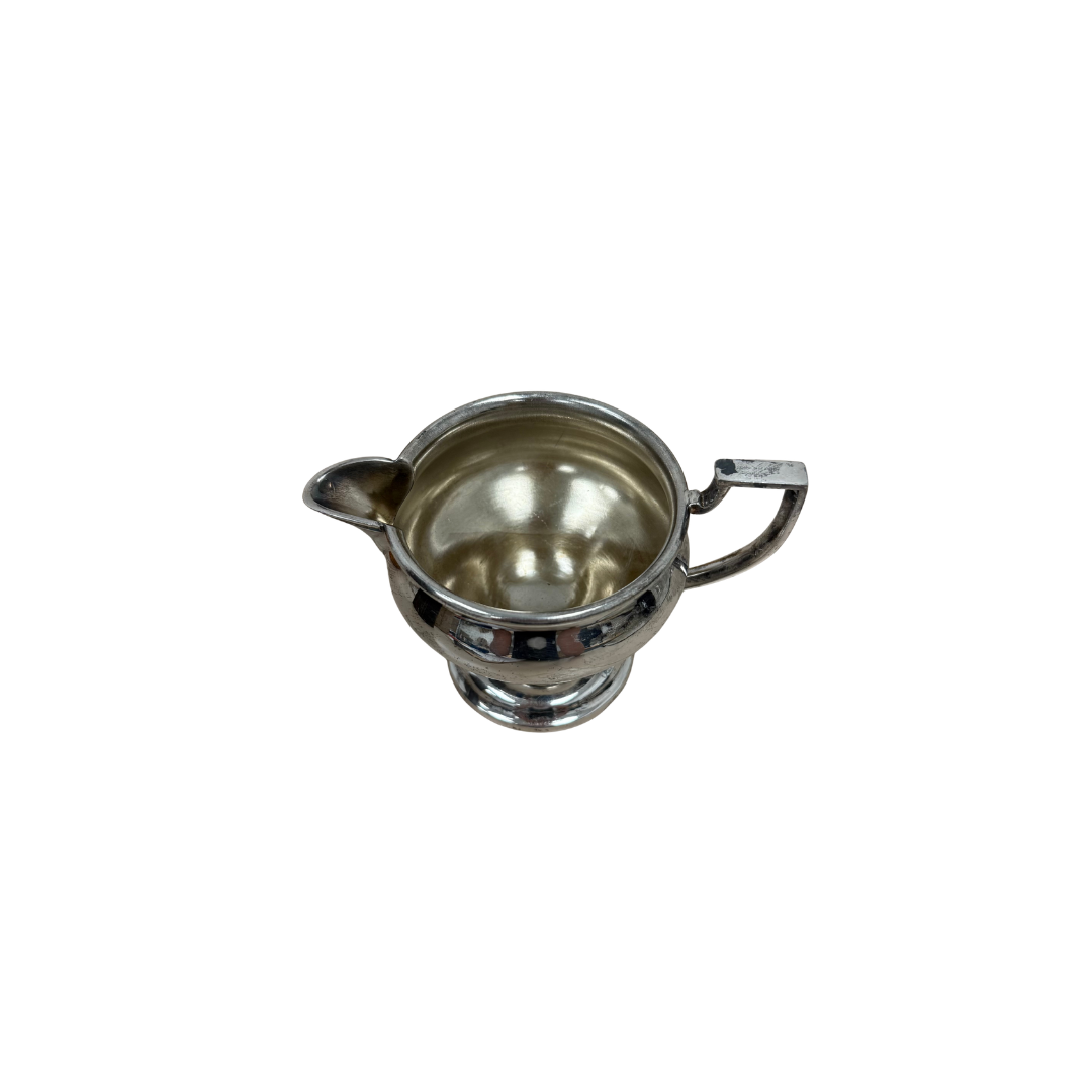 Found Silver Pedestal Pour