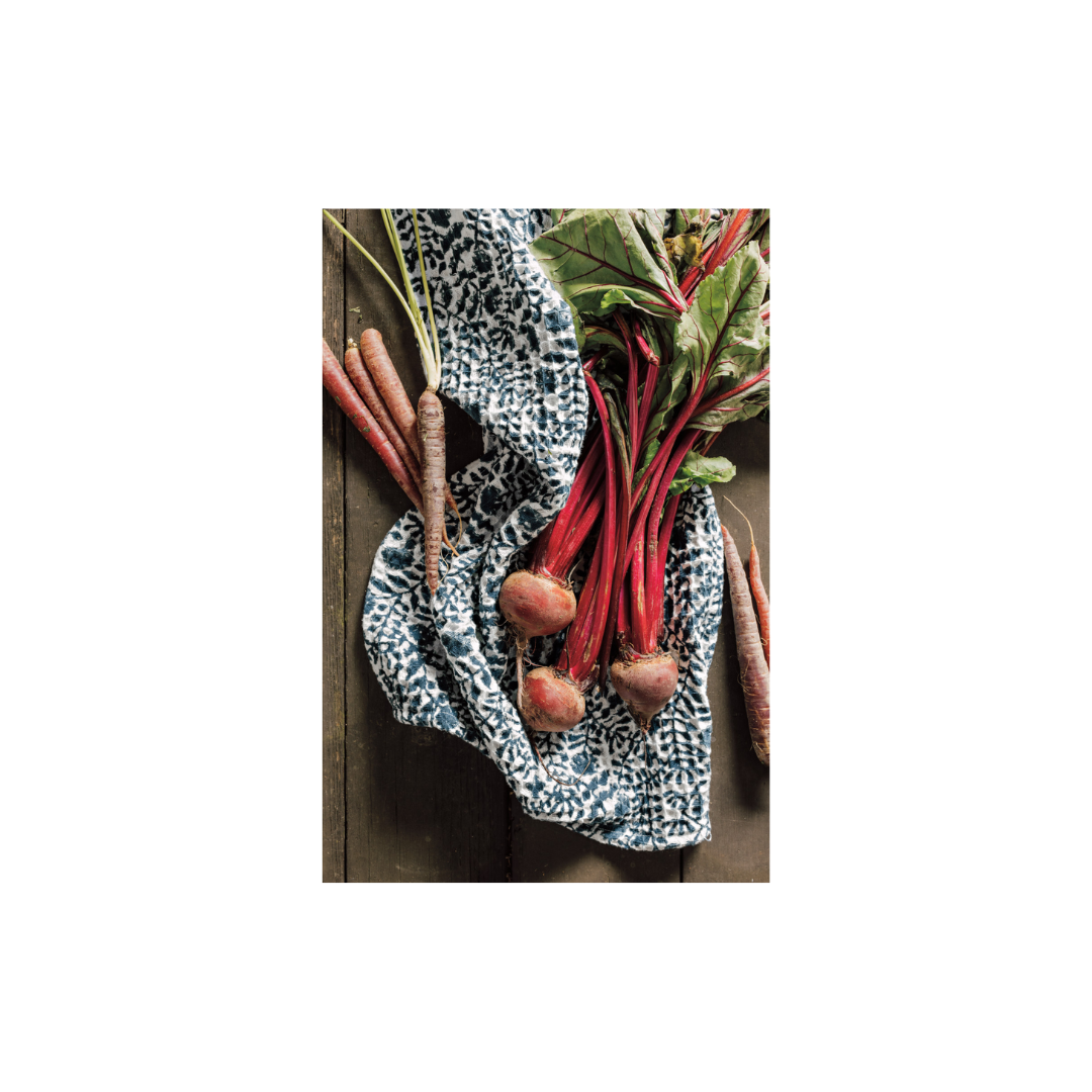 Jasmine Block Print Waffle Dishtowel