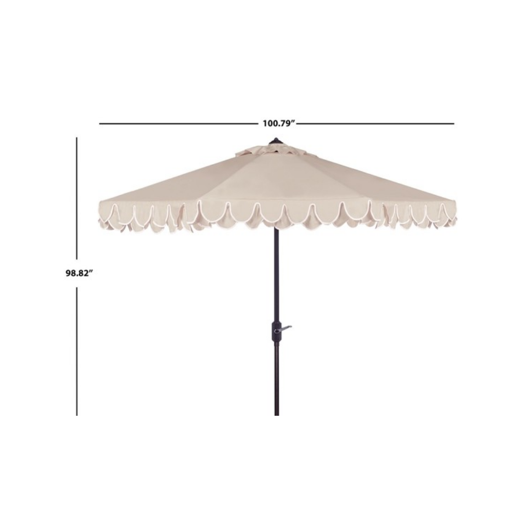 Elegant Valance Outdoor Umbrella - 9 FT
