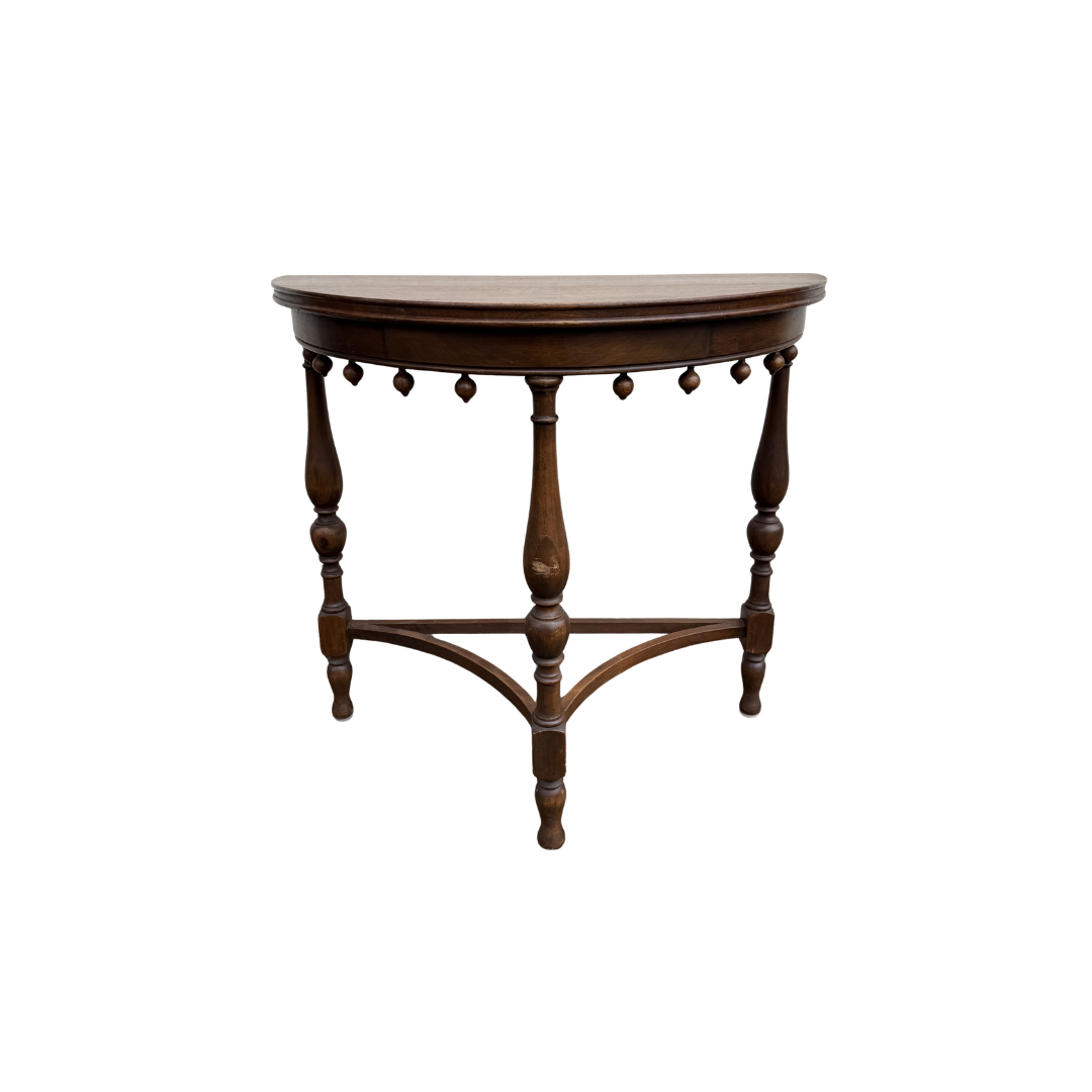 Found Half Moon Side Table