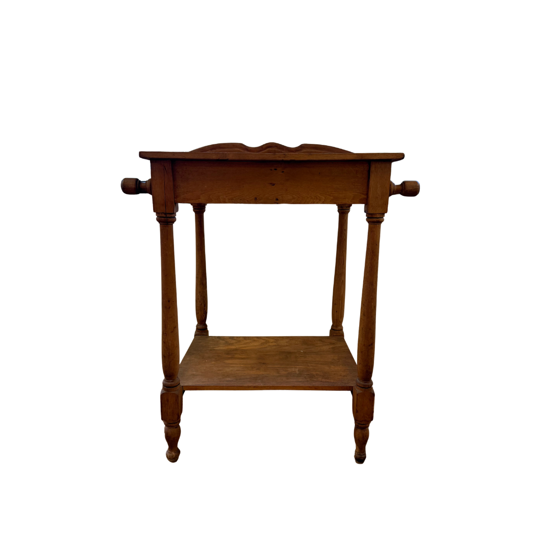 Found Pine Washstand with Towel Bars