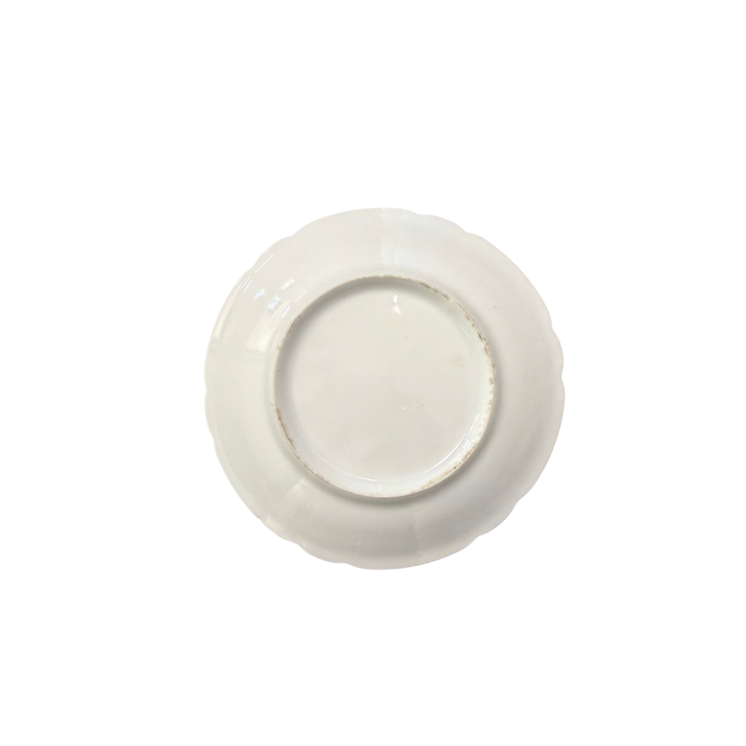 Found Mini White Decorative Scalloped Plate