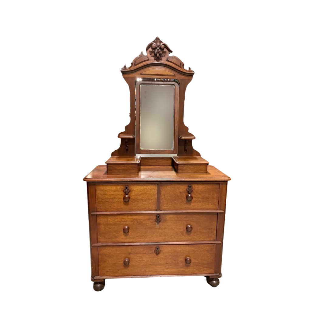 Found Victorian Dresser with Swivel Mirror