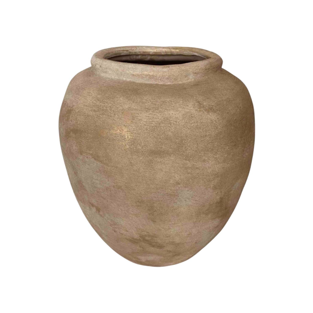 Greige Ceramic Pot