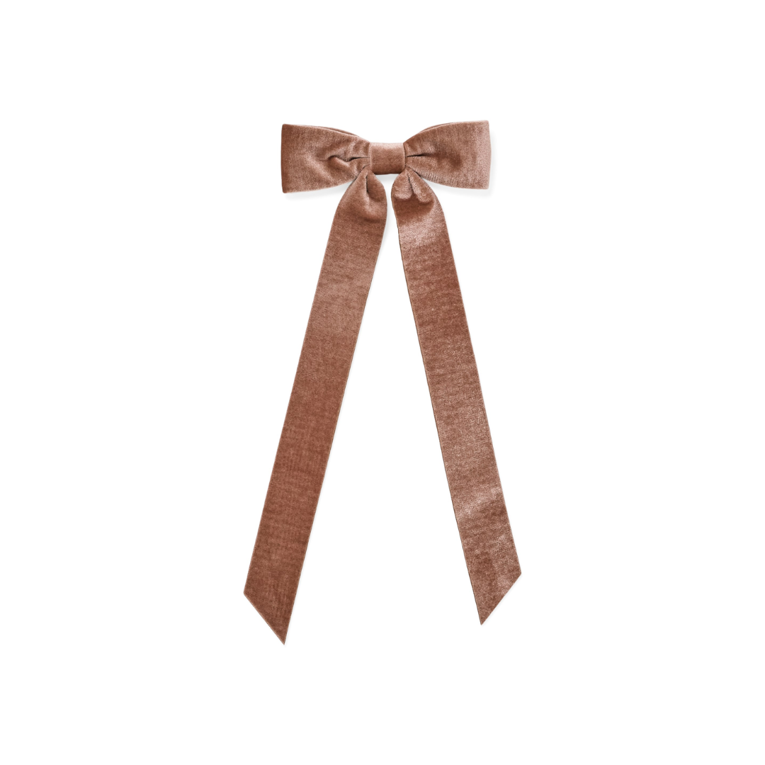 Velvet Large Bow Clip