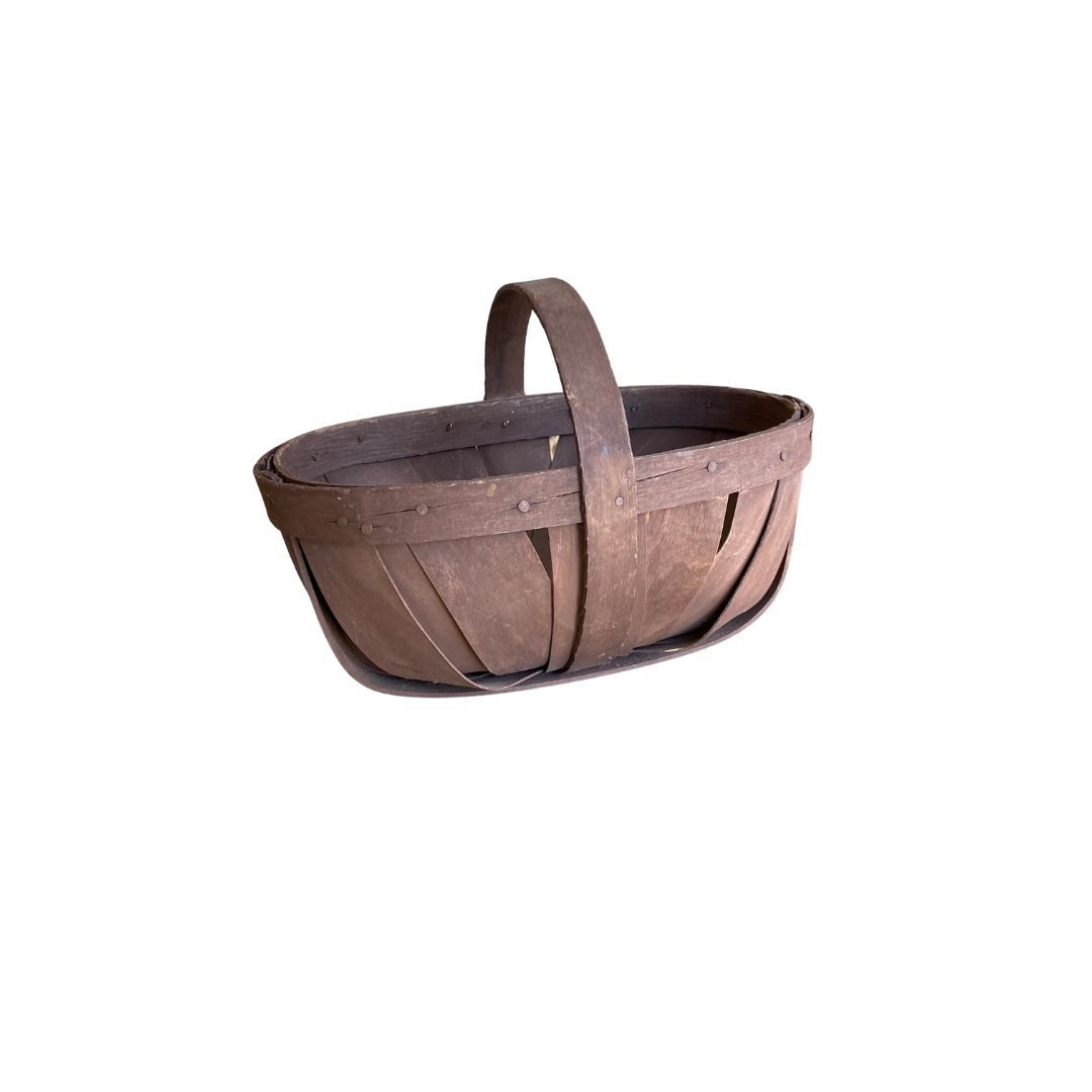 Found Woven Floral Basket