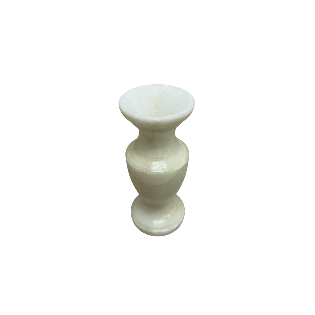 Found White Marble Vase