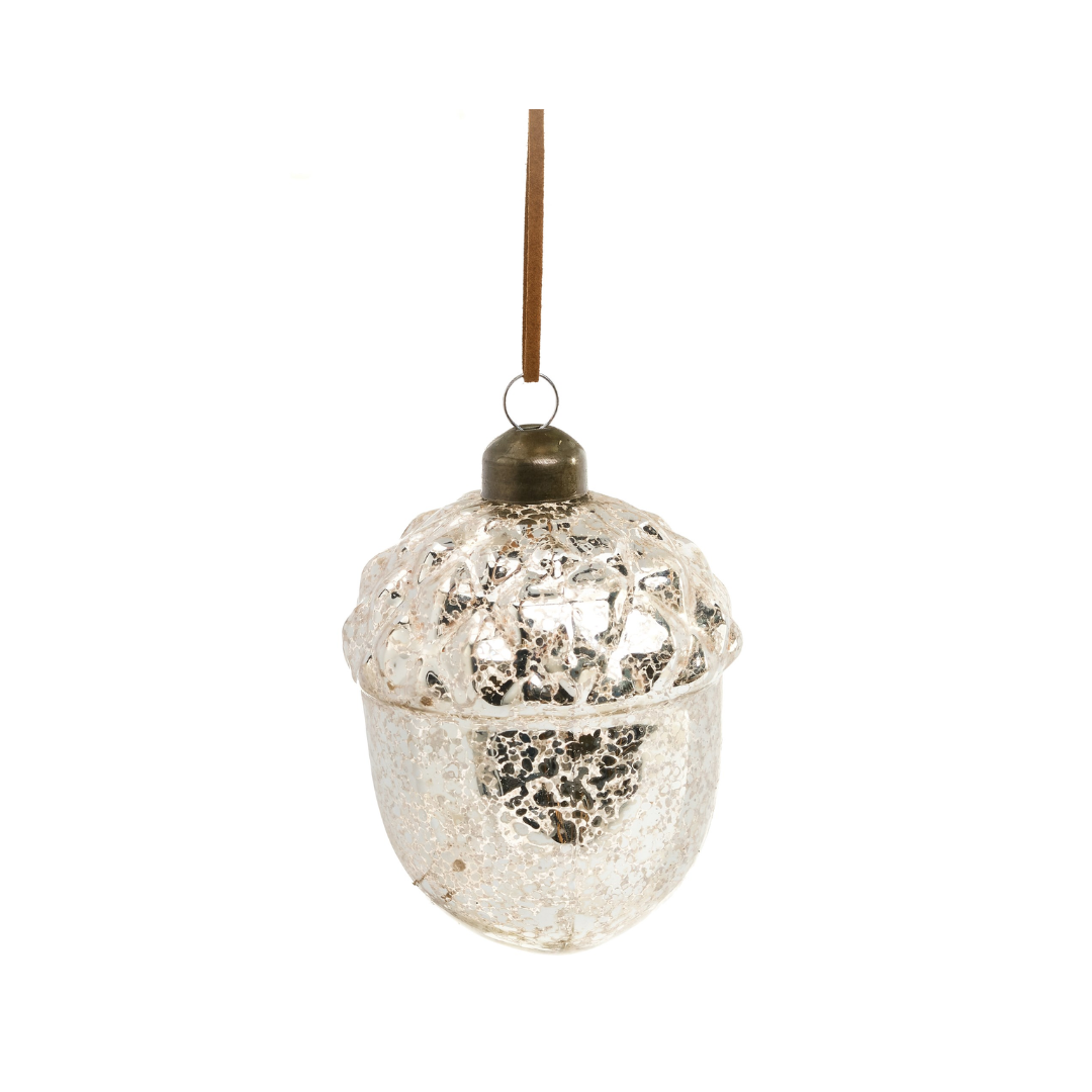 Glass Chestnut Ornament