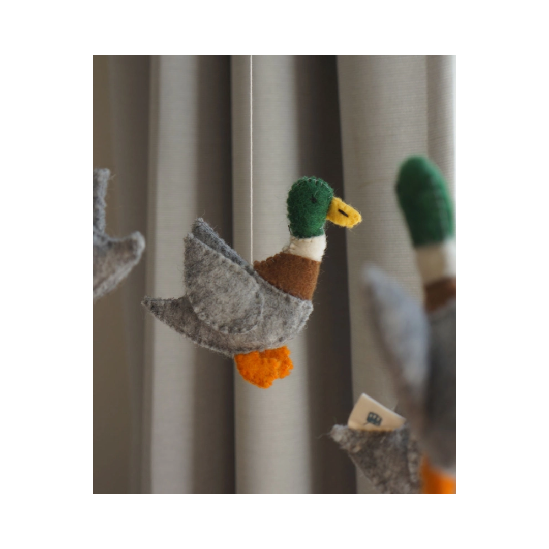 Ducks Felted Baby Mobile