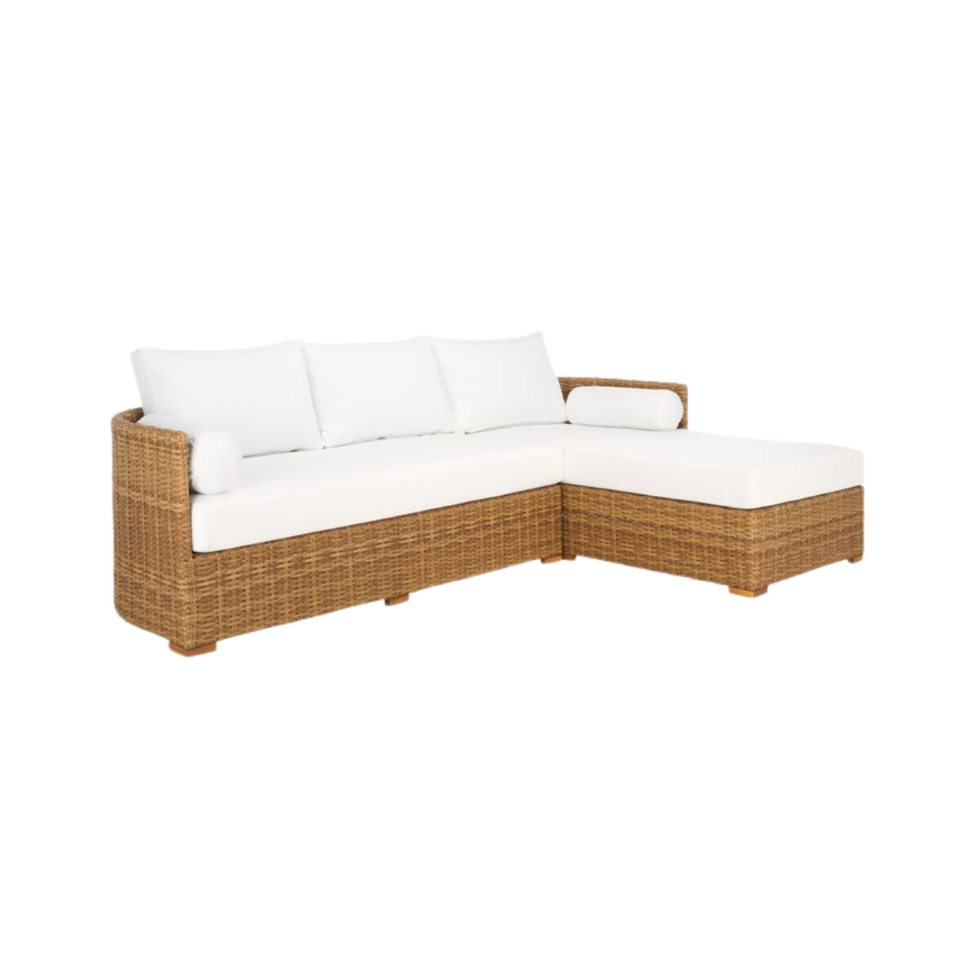 Anguilla Wicker Outdoor Chaise Sectional