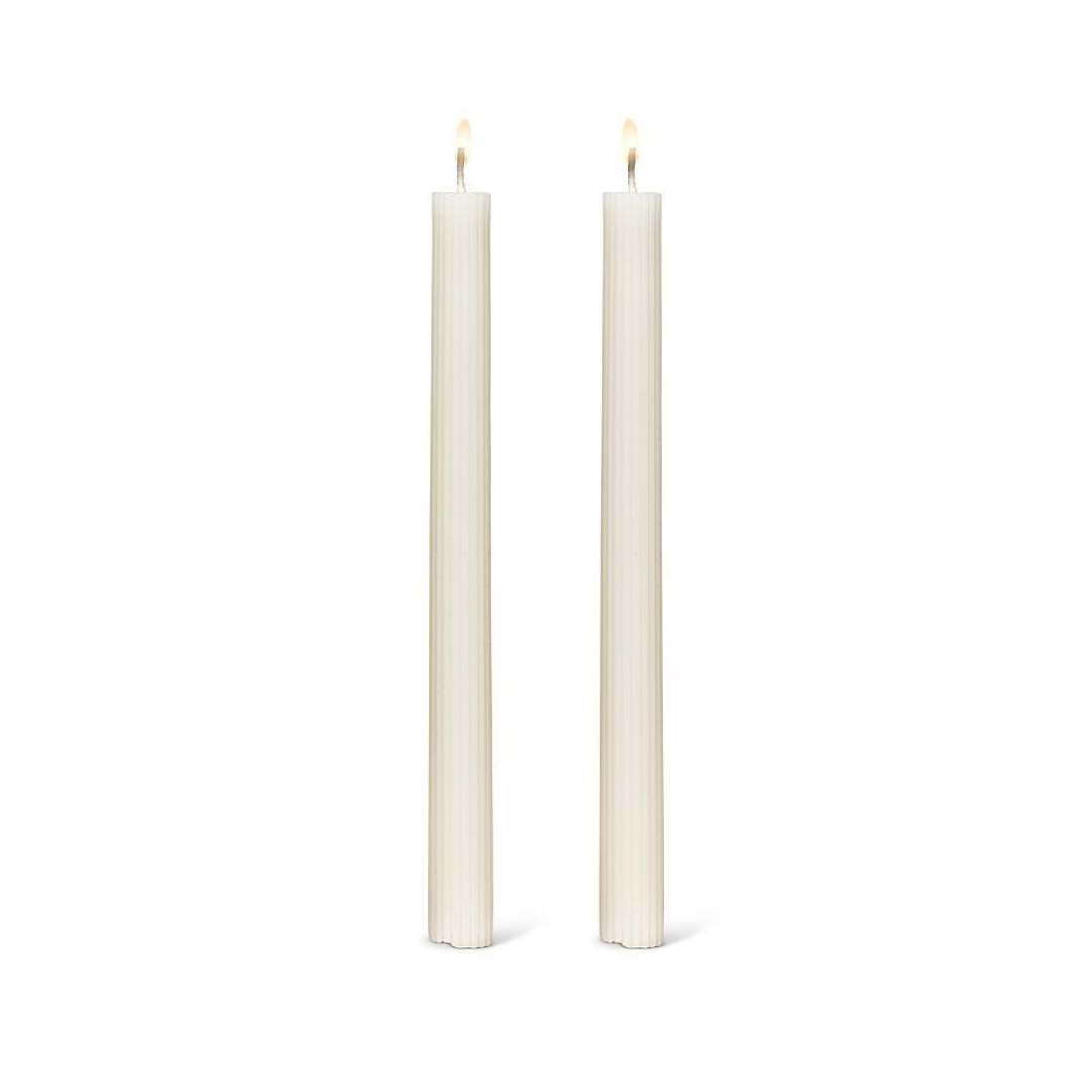 Ribbed Taper Candles