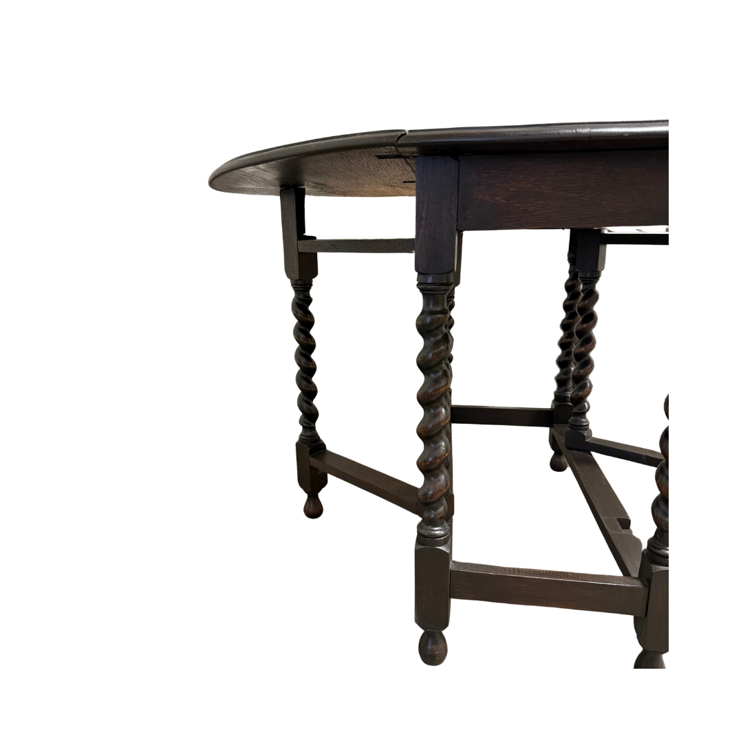 Found English Barley Twist Folding Table