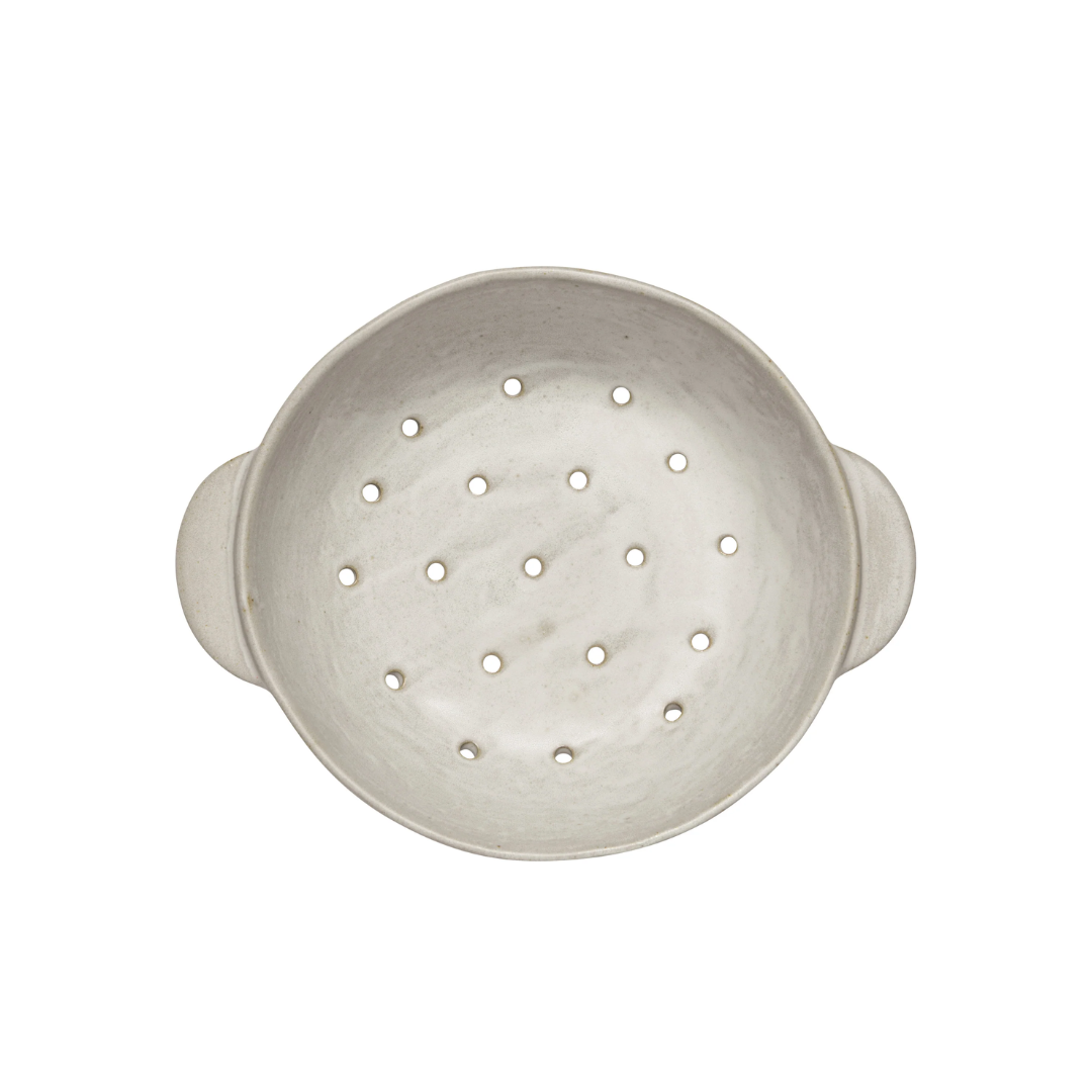 Ivory Stoneware Fruit Bowl