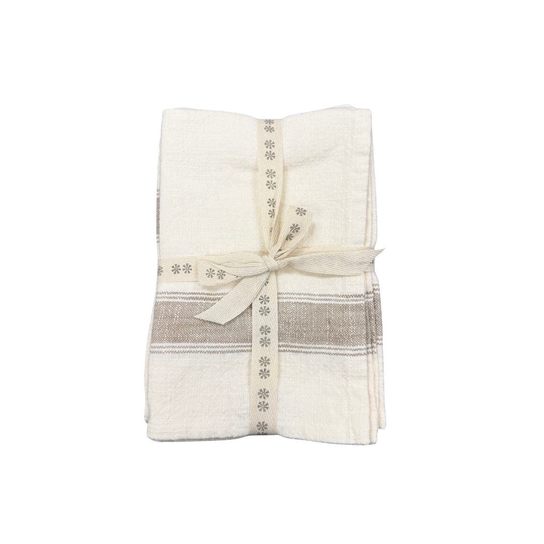 Grain Sack Tea Towels - Set of 2
