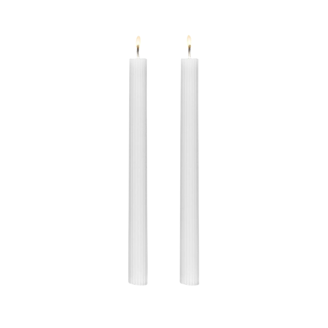Ribbed Taper Candles