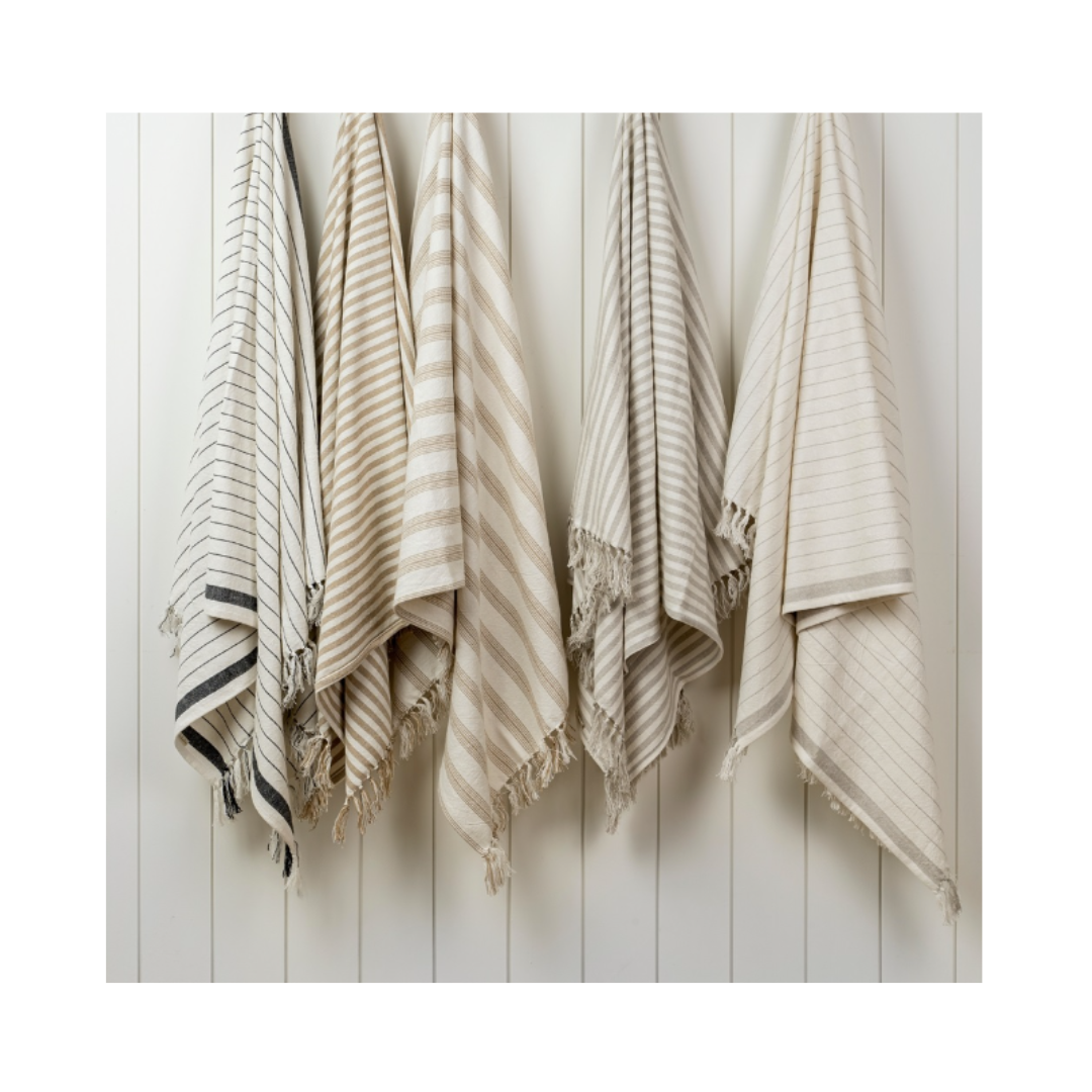 French Stripe Hammam Bath Towel