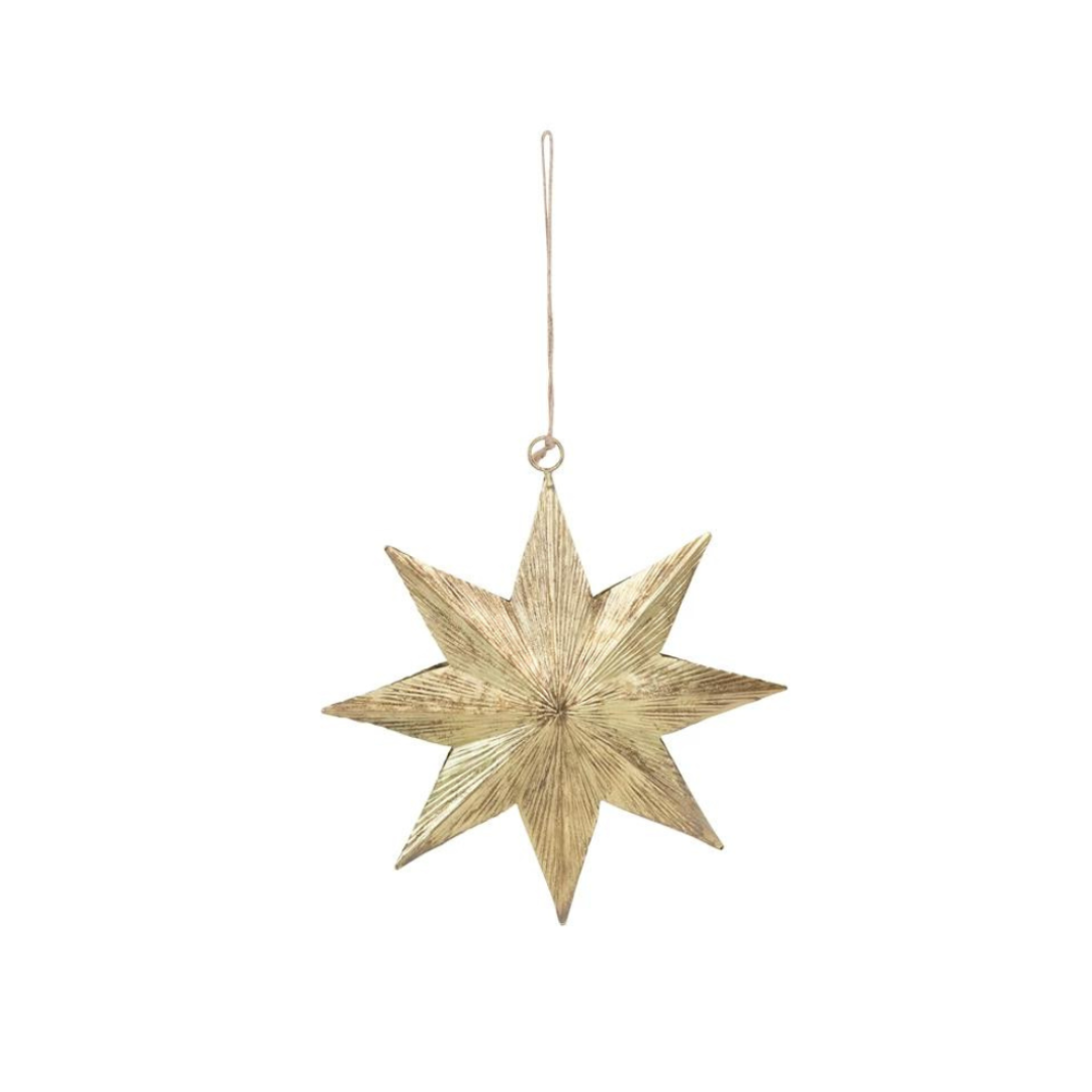 Large Embossed Star Ornament