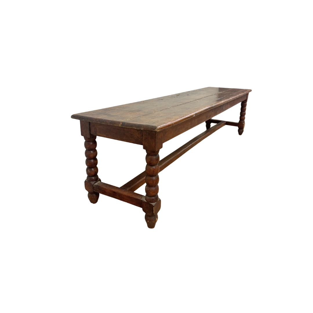 Found French Fruitwood Bench