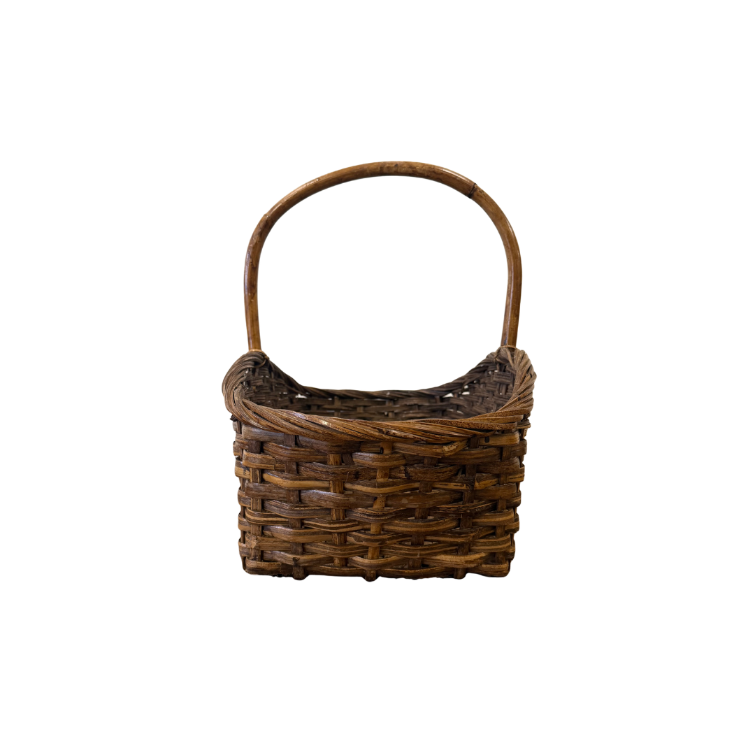 Found Woven Rectangle Basket