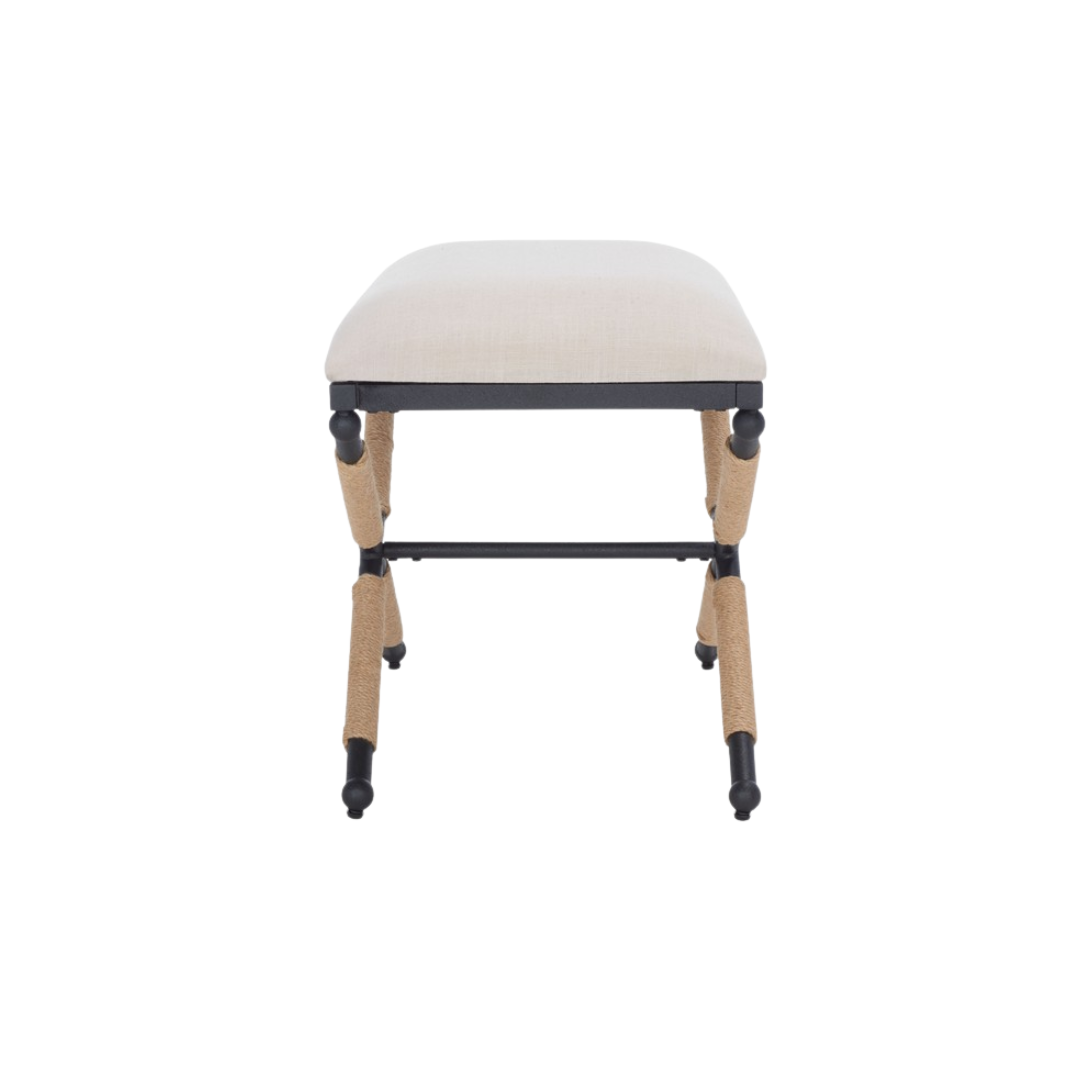 Carmelo Hemp Wrapped Ottoman