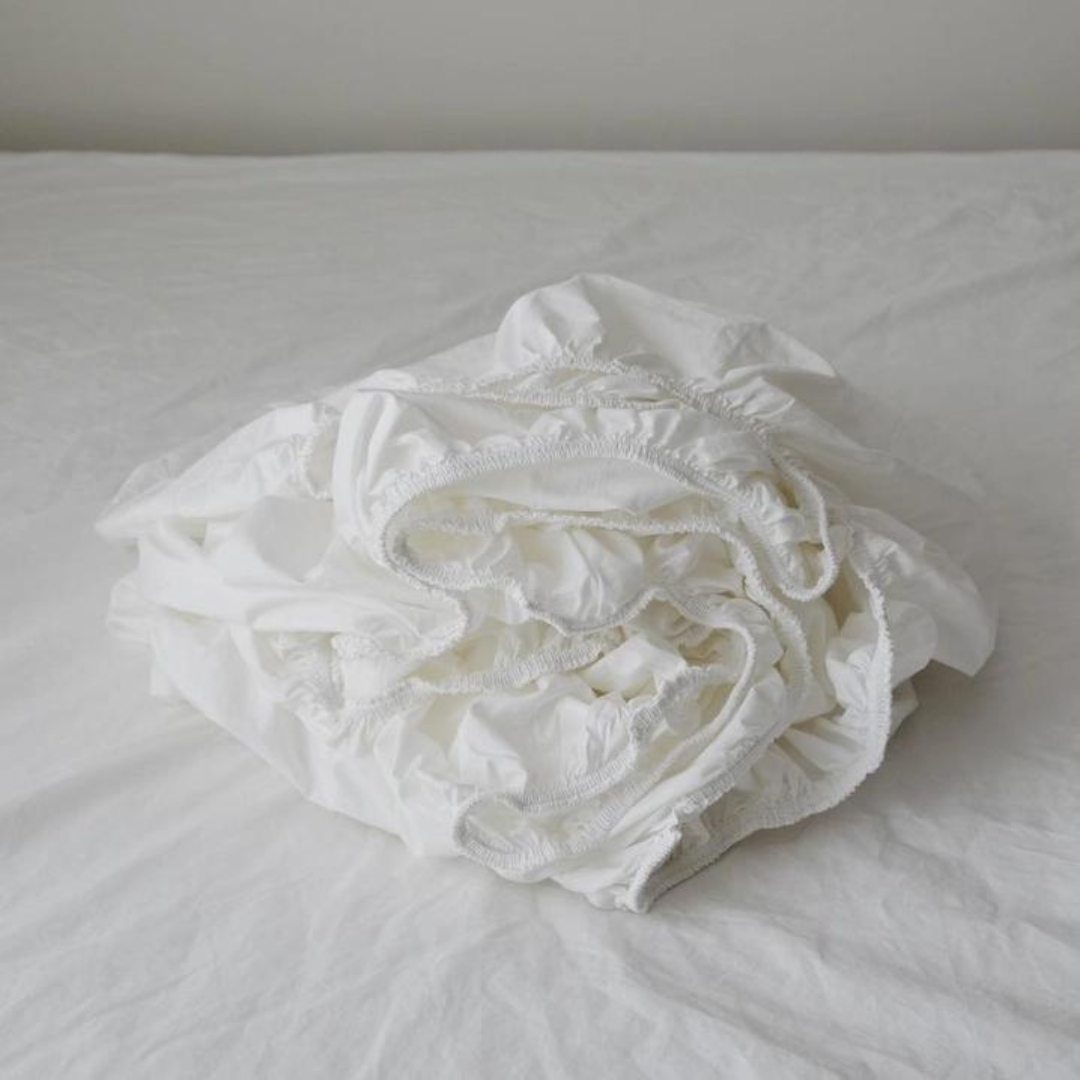 White Turkish Cotton Fitted Sheet