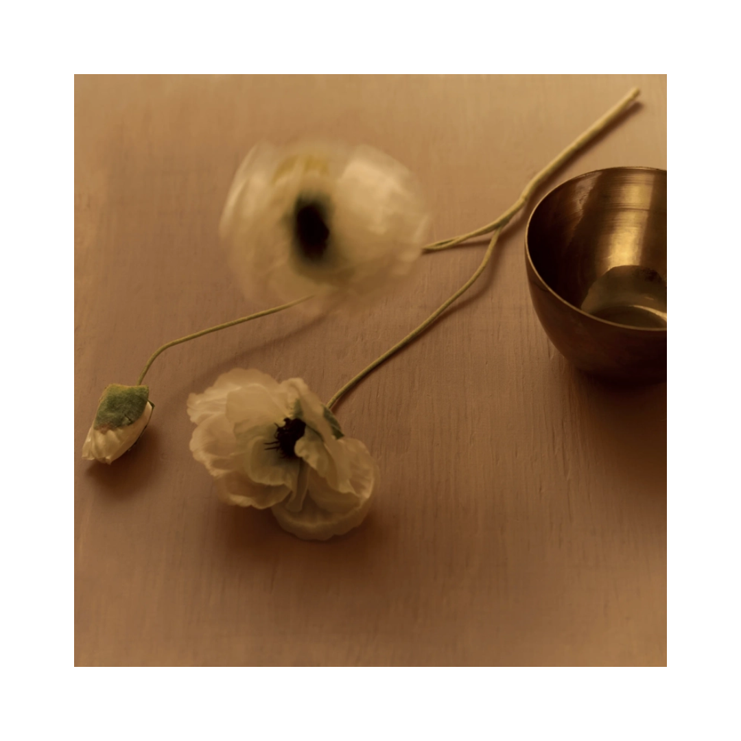 Royal Wedding Poppy Faux Stem