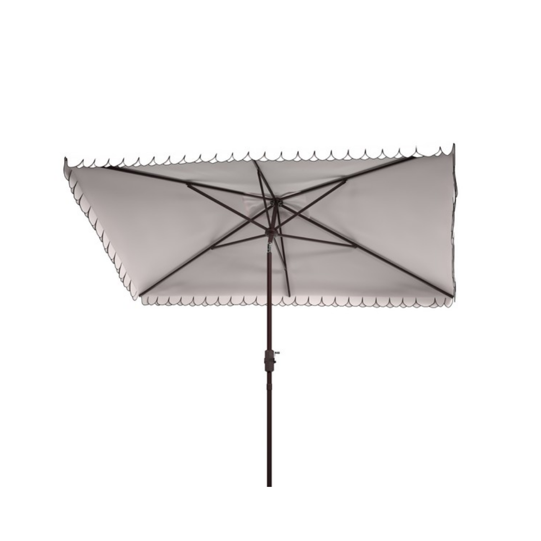 Elegant Valance Outdoor Umbrella - 6.5 FT X 10 FT