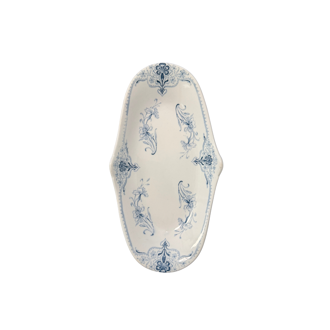 Found Ceramic Floral Serving Platter
