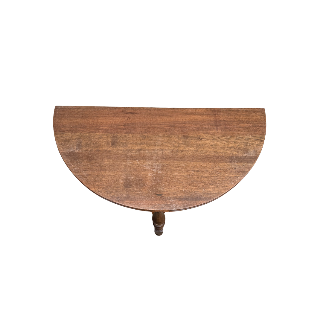 Found Half Moon Side Table