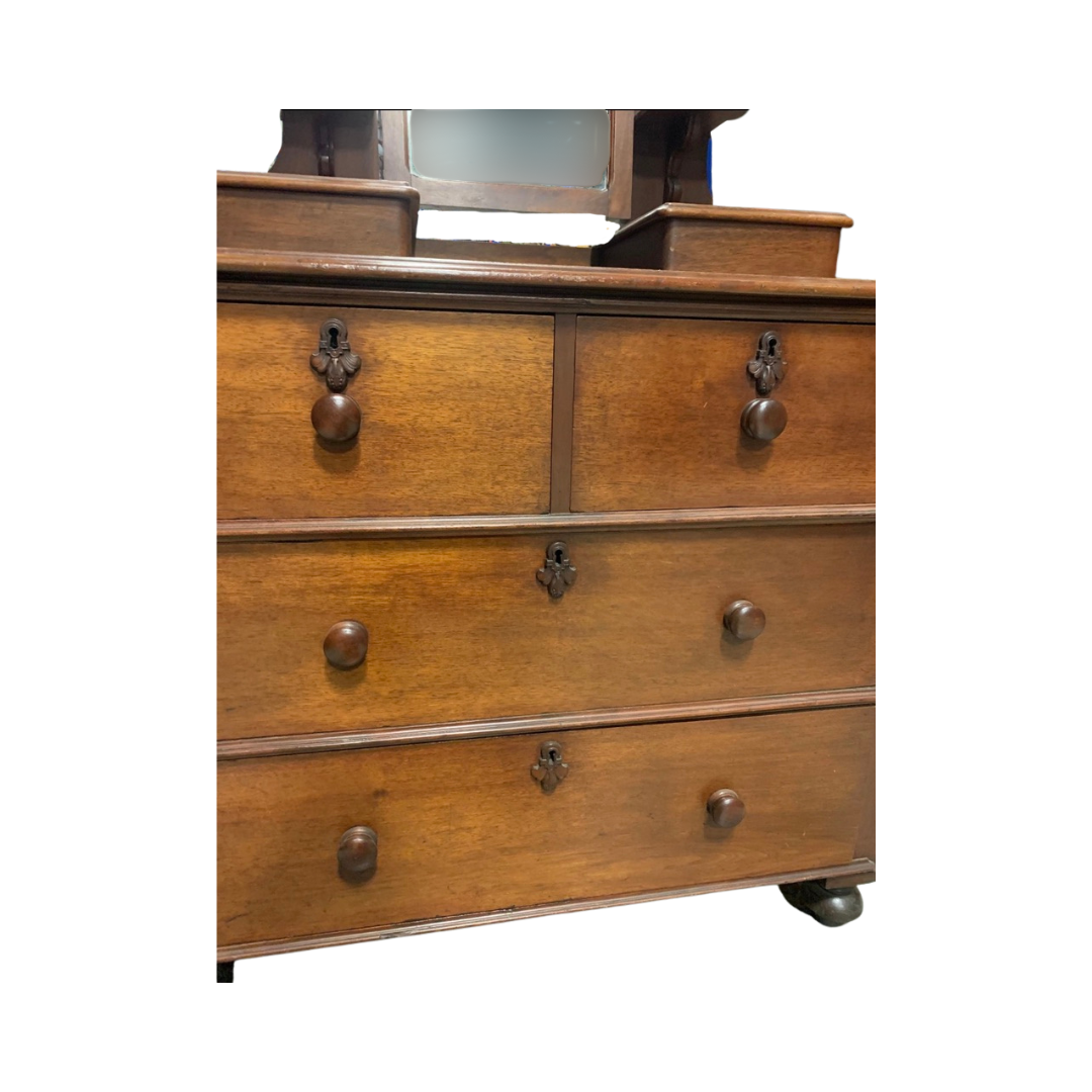 Found Victorian Dresser with Swivel Mirror