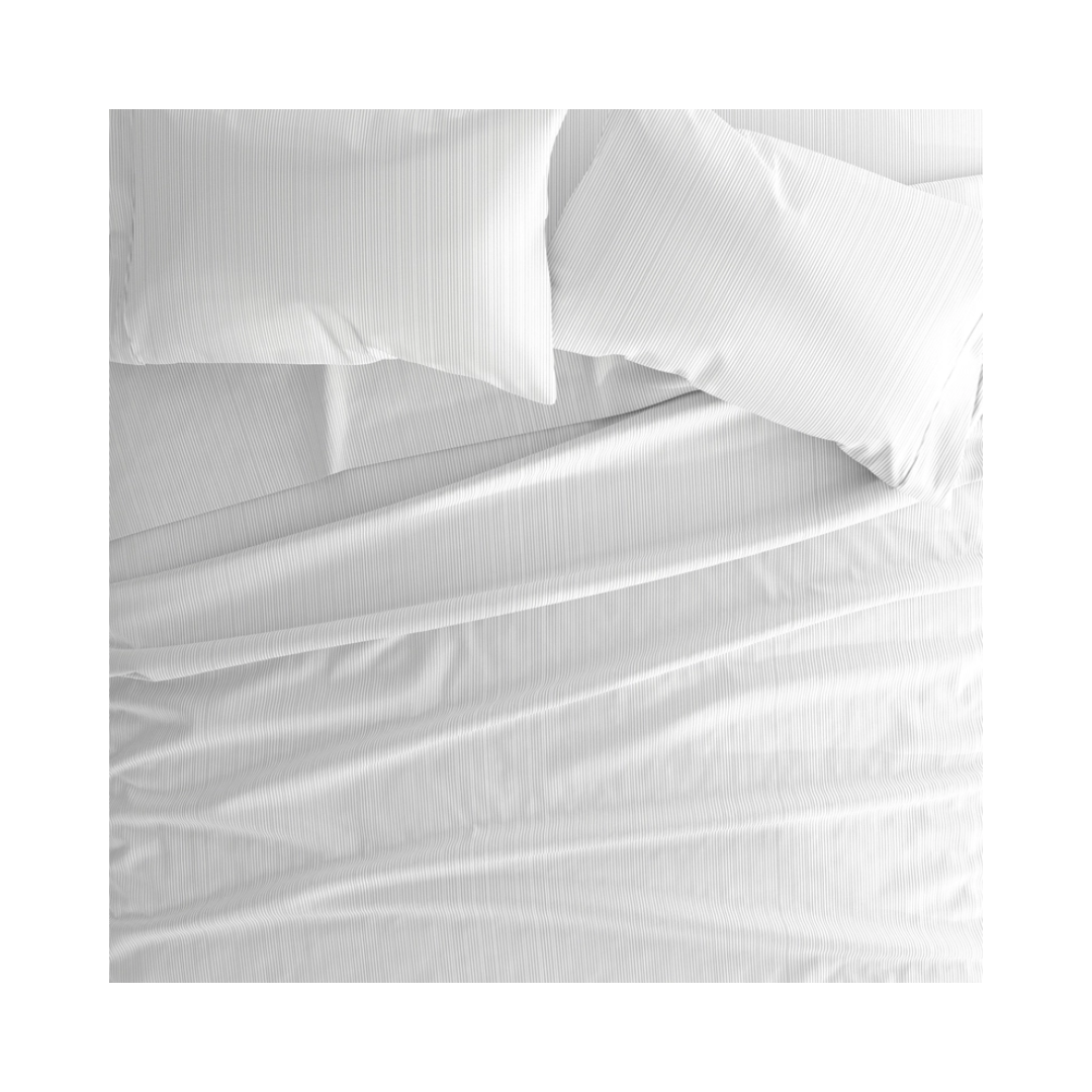 Premium Grey Pinstriped Sheet Set
