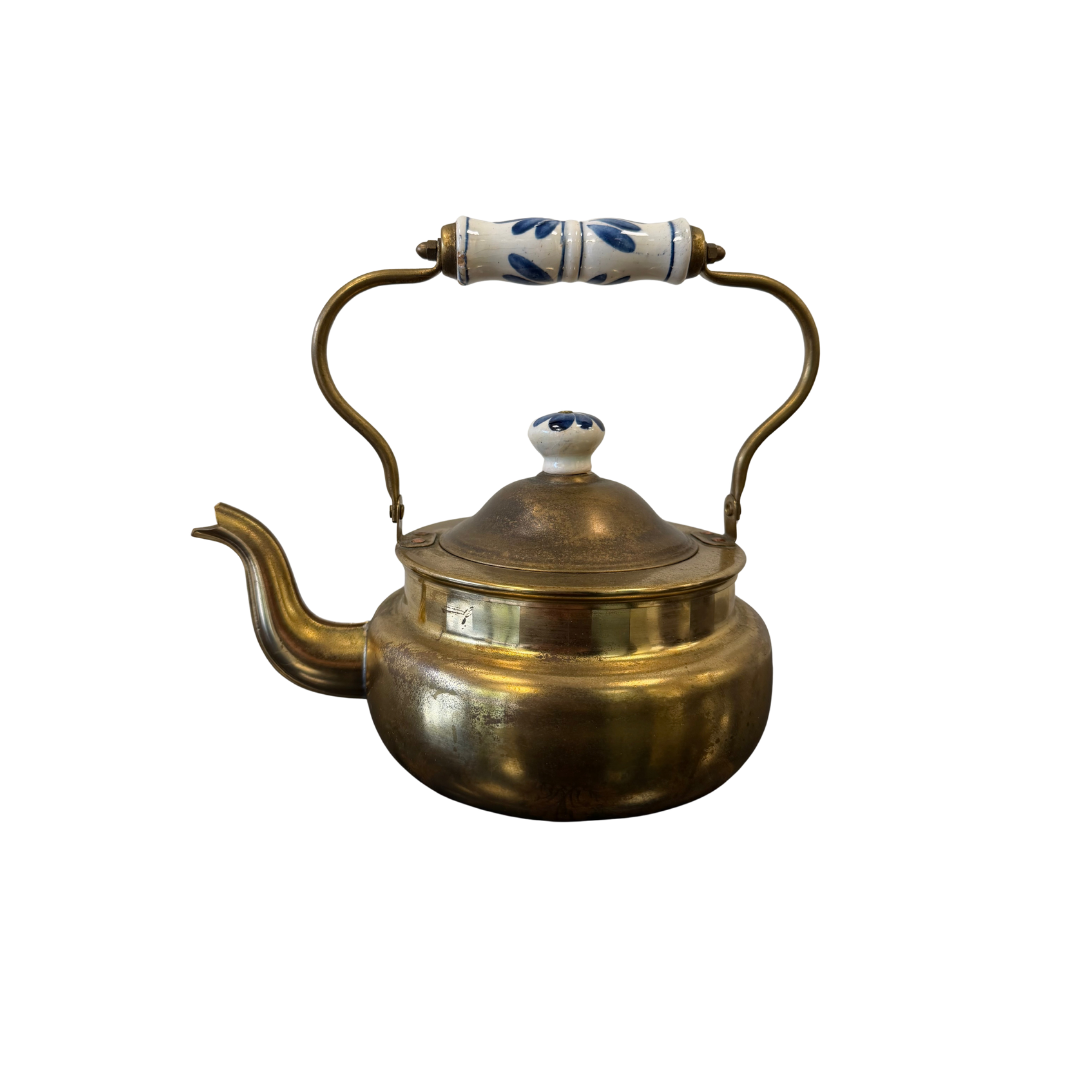 Found Brass Tea Kettle