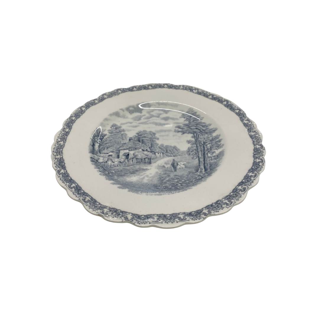 Found Grey Country Side Old Hall Plate