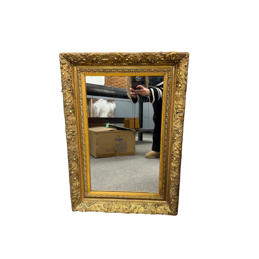Found Gold Gilded Frame Mirror