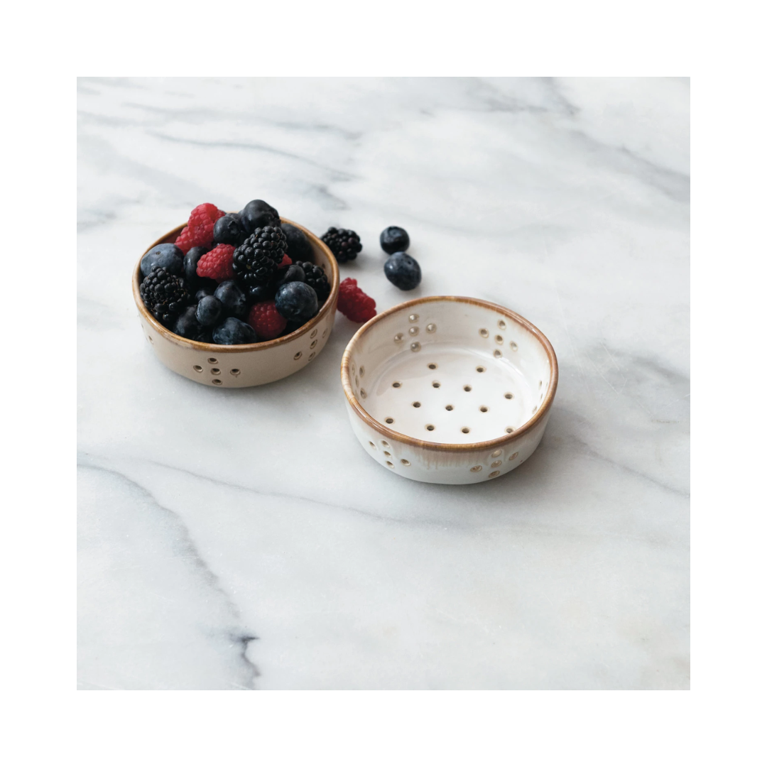 Stoneware Berry Bowls