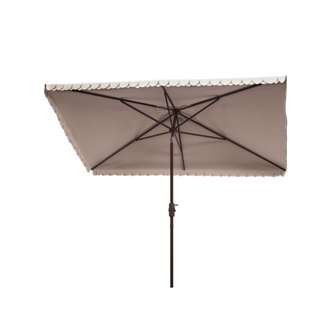 Elegant Valance Outdoor Umbrella - 6.5 FT X 10 FT